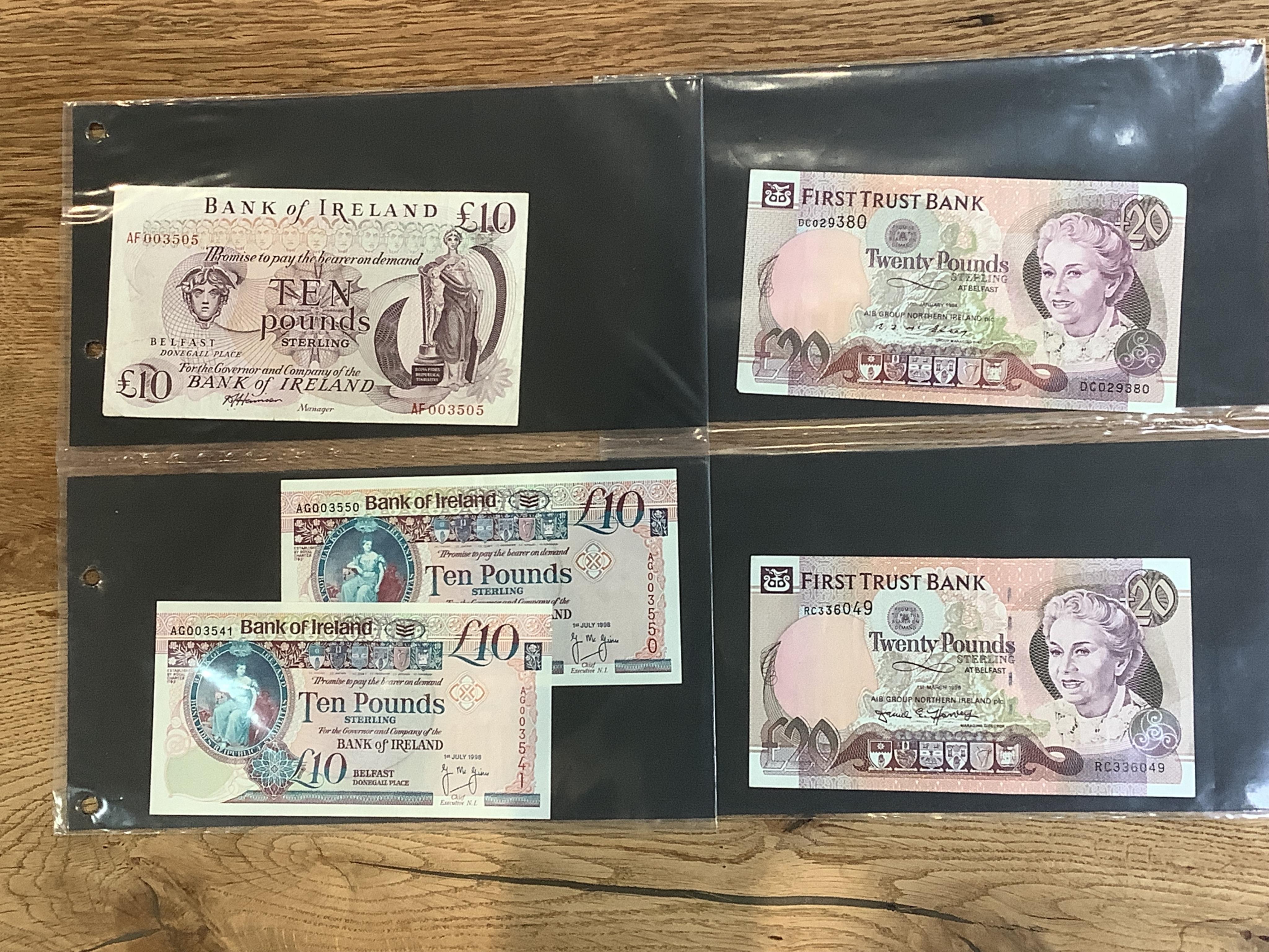 Twenty three assorted Northern Irish Banknotes